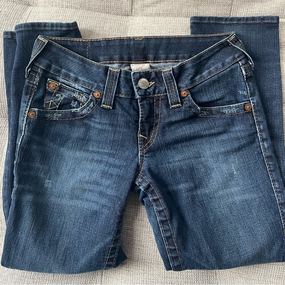 True Religion Vintage Cropped Jeans, 28